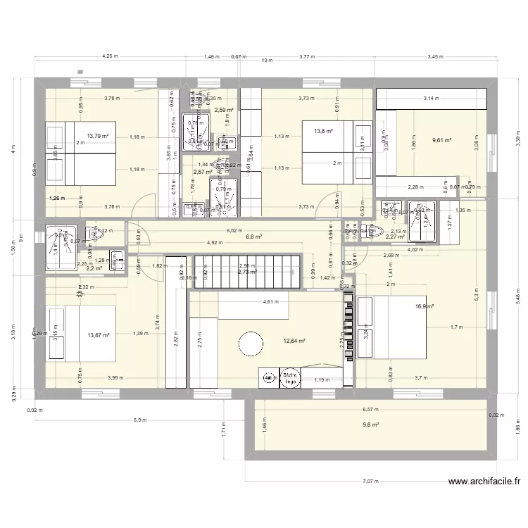 perols haut 13 07. Plan de 