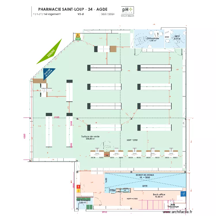 SAINT LOUP 4 DOMES. Plan de SAINT LOUP 4 DOMES. Plan de
