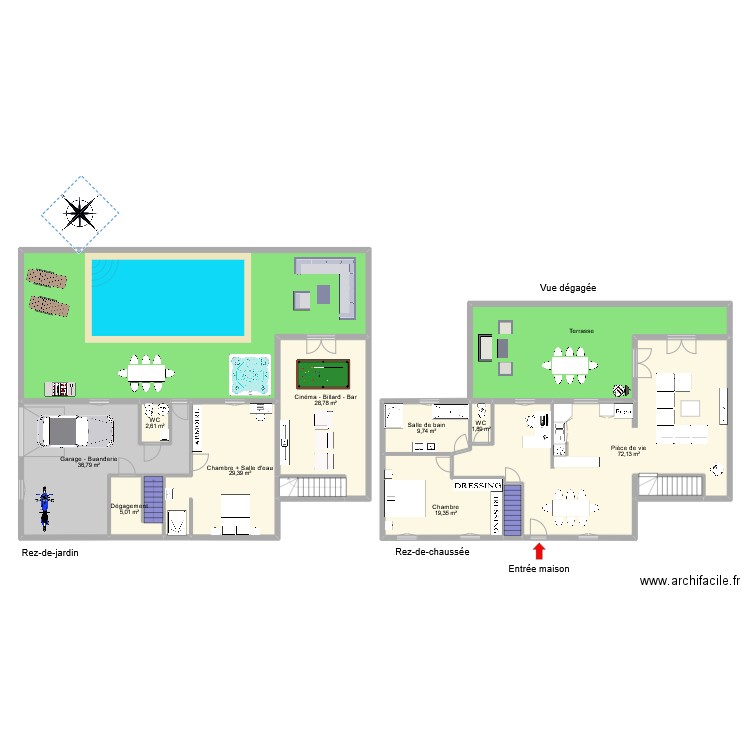 HERMAL. Plan de 15 pièces et 362 m2