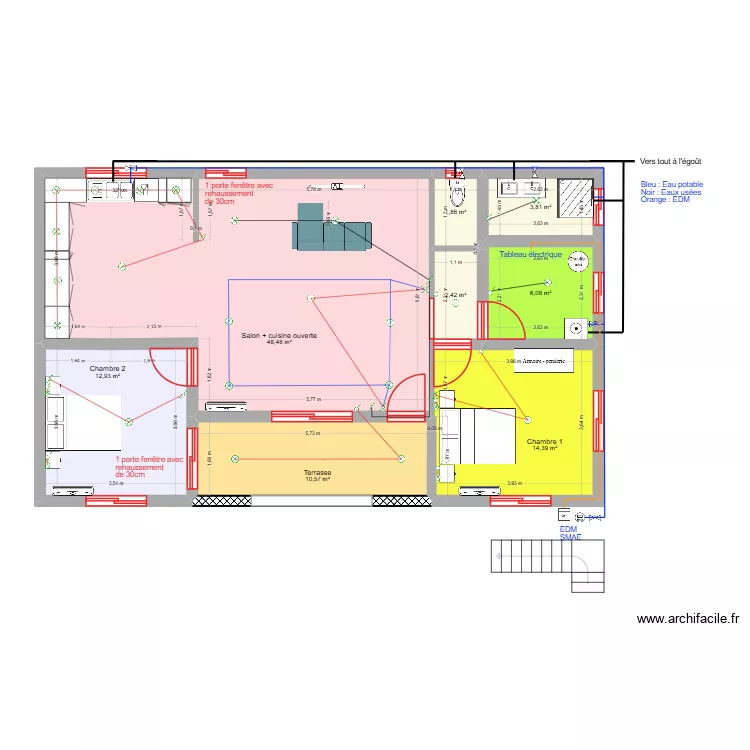 Projet Iloni Niveau 1_V4. Plan de 8 et 101 m² Projet Iloni Niveau 1_V4. Plan de 8 et 101 m²