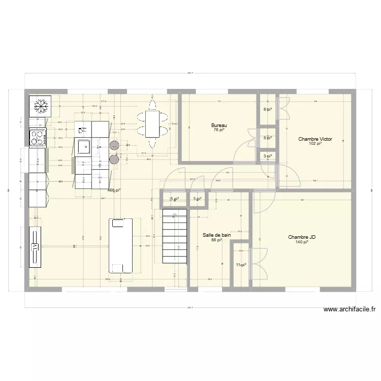Plan projet cuisine. Plan de 