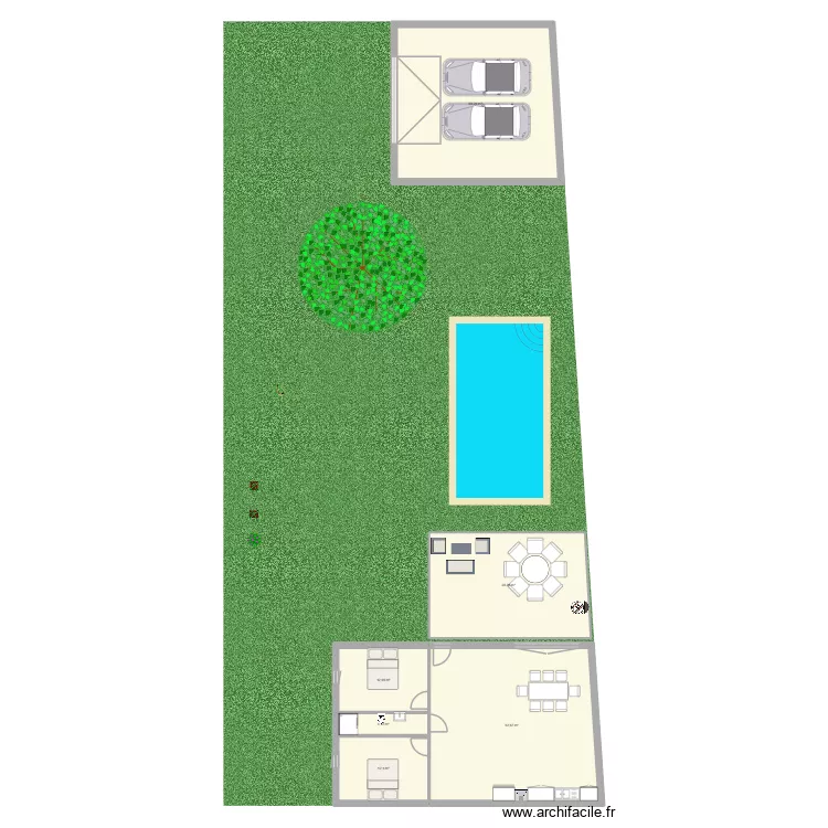 Test piscine 2. Plan de 6 et 167 m² Test piscine 2. Plan de 6 et 167 m²