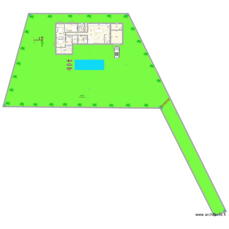 VILLA Brizzi - Guedj. Plan de 12 pièces et 1762 m2