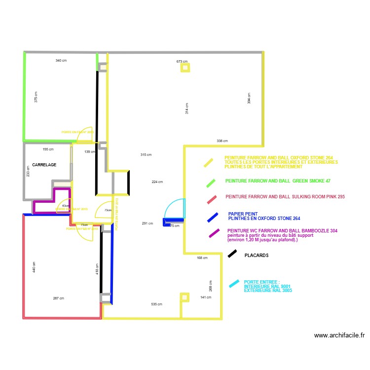 GALL PLAN PEINTURE. Plan de 0 pièce et 0 m2