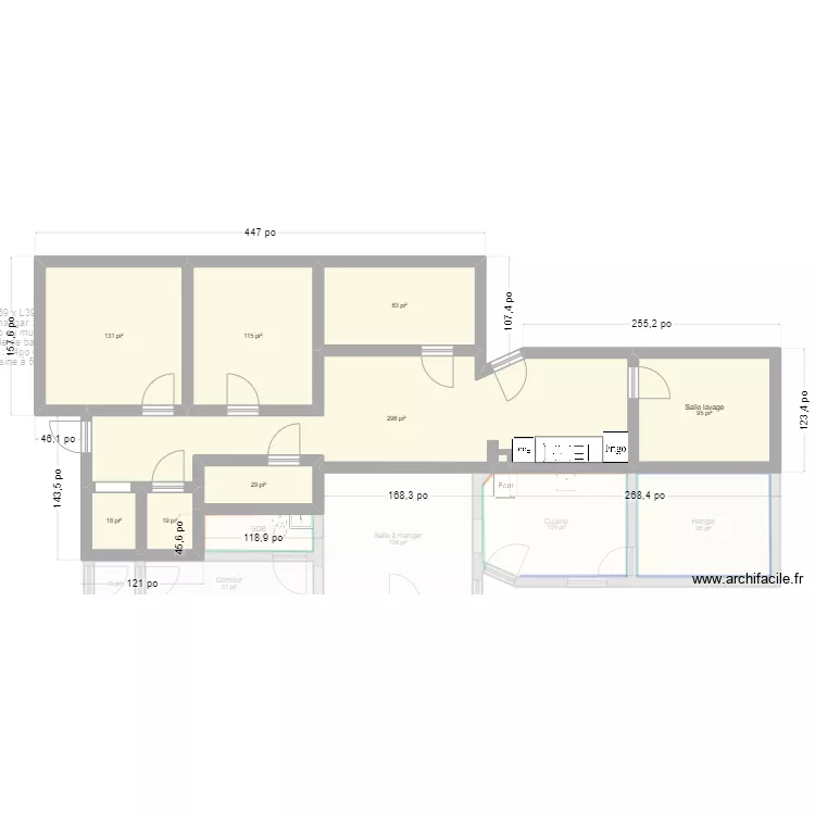 4442 Henri-Julien. Plan de 