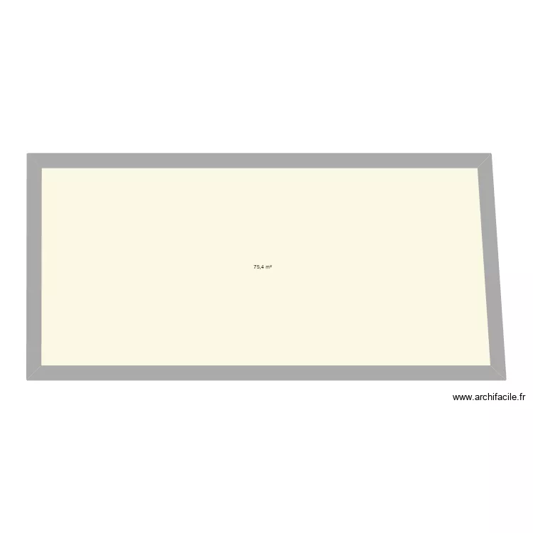 arveyres. Plan de 1  et 75 m²