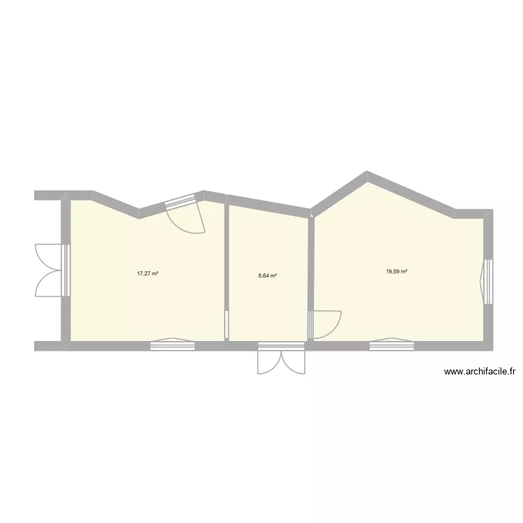 SECRETARIAT. Plan de 3 et 46 m² SECRETARIAT. Plan de 3 et 46 m²