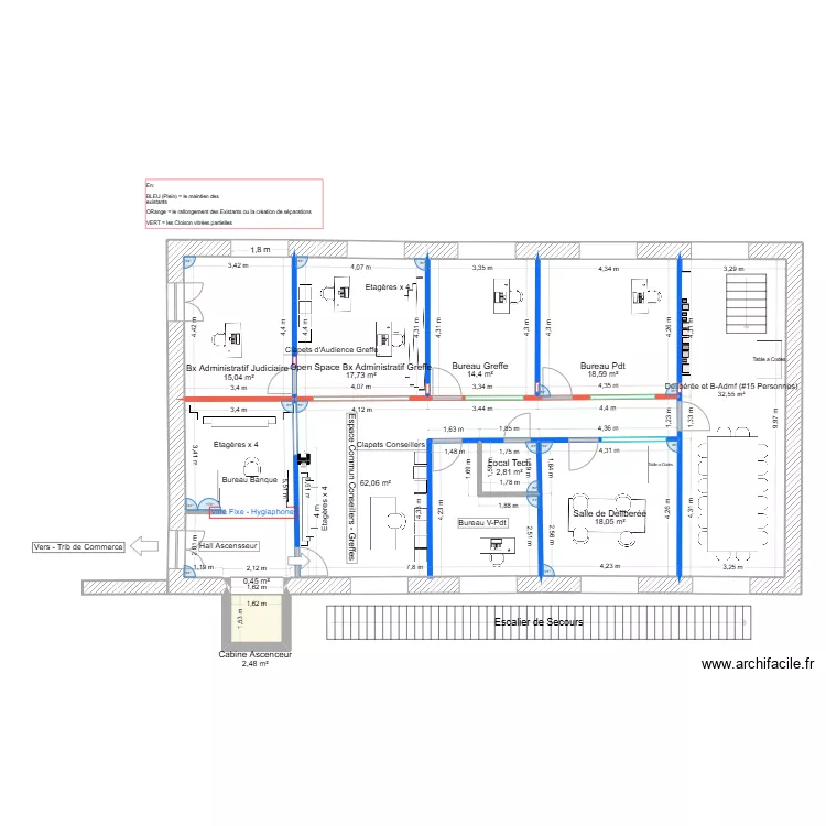 Nve CPH - Amenagament des Espaces + Mobiliers - Blanc. Plan de 