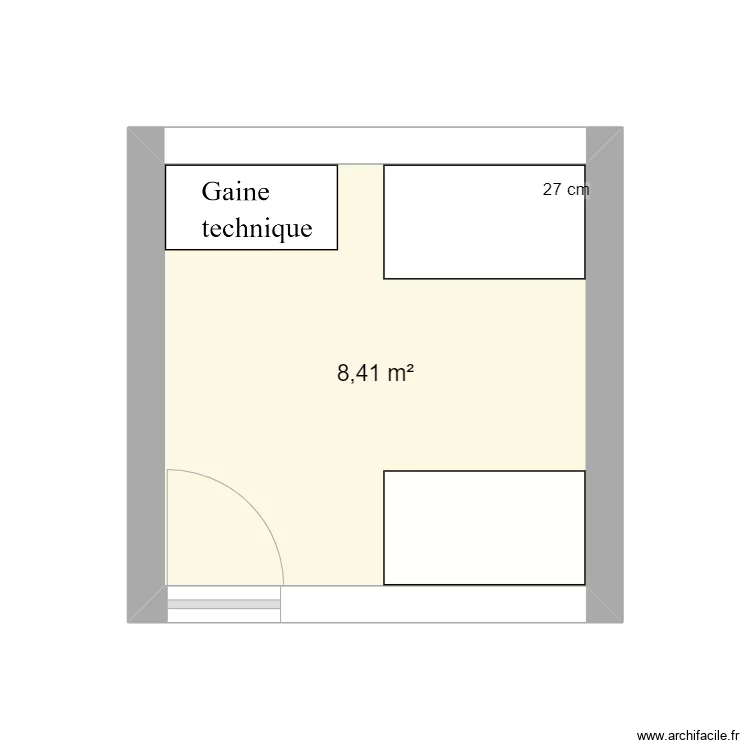 BUREAU CHB AA. Plan de 