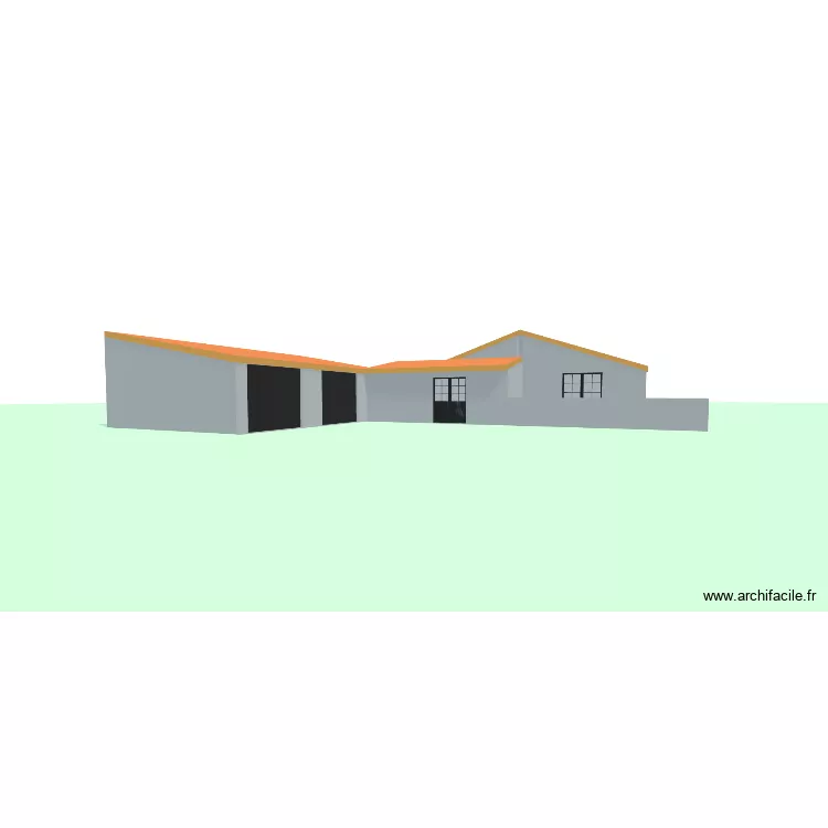 double garage fab. Plan de 2  et 171 m²