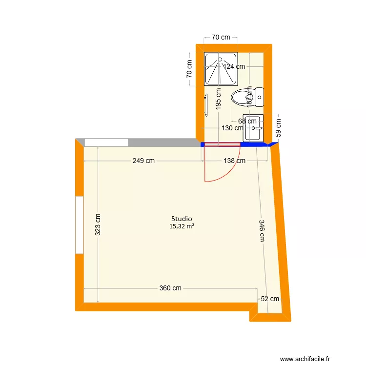 Durand - Projet avec SDB. Plan de 