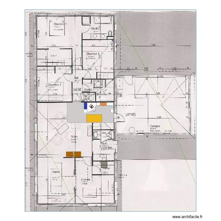 Coin bureau garage. Plan de Coin bureau garage. Plan de