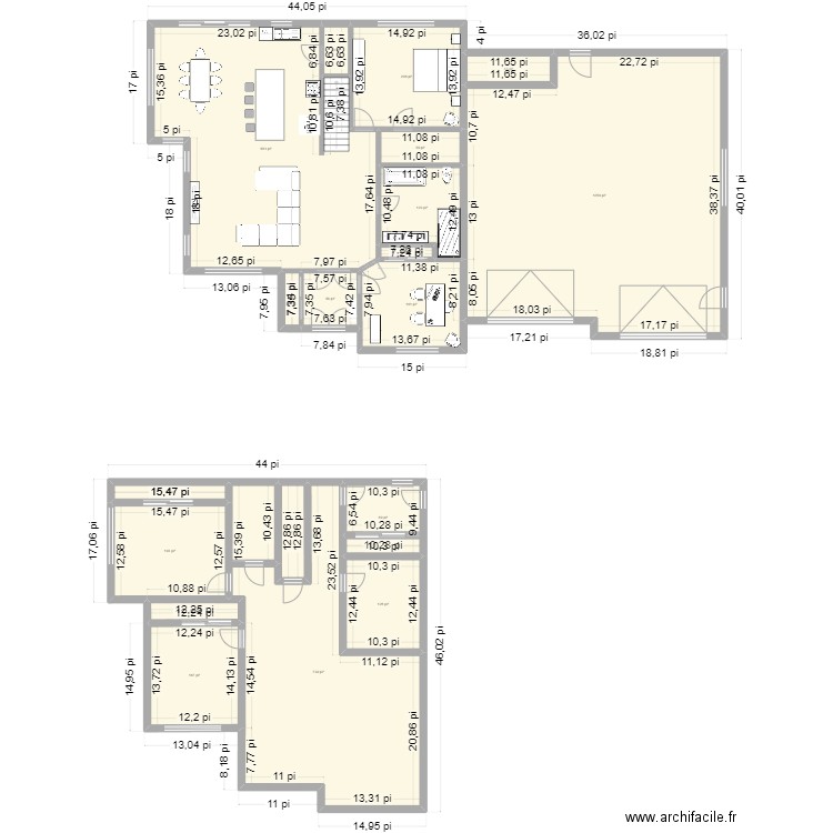 maison 3 4. Plan de 0 pièce et 0 m2