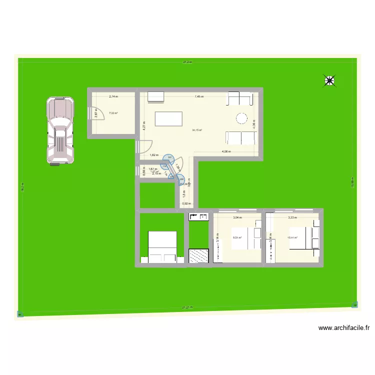 Maison andernos. Plan de 6  et 400 m²