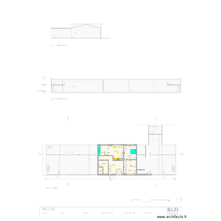 halle 2_1. Plan de 6 pièces et 158 m2
