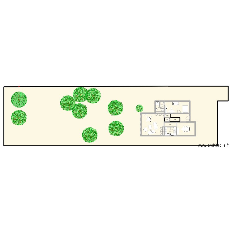 SURFACE PLANCHER RdC EXTENSION. Plan de 13 pièces et 964 m2