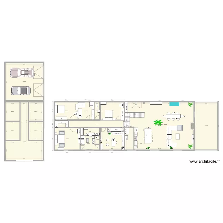 Villa Tarzan 33. Plan de 
