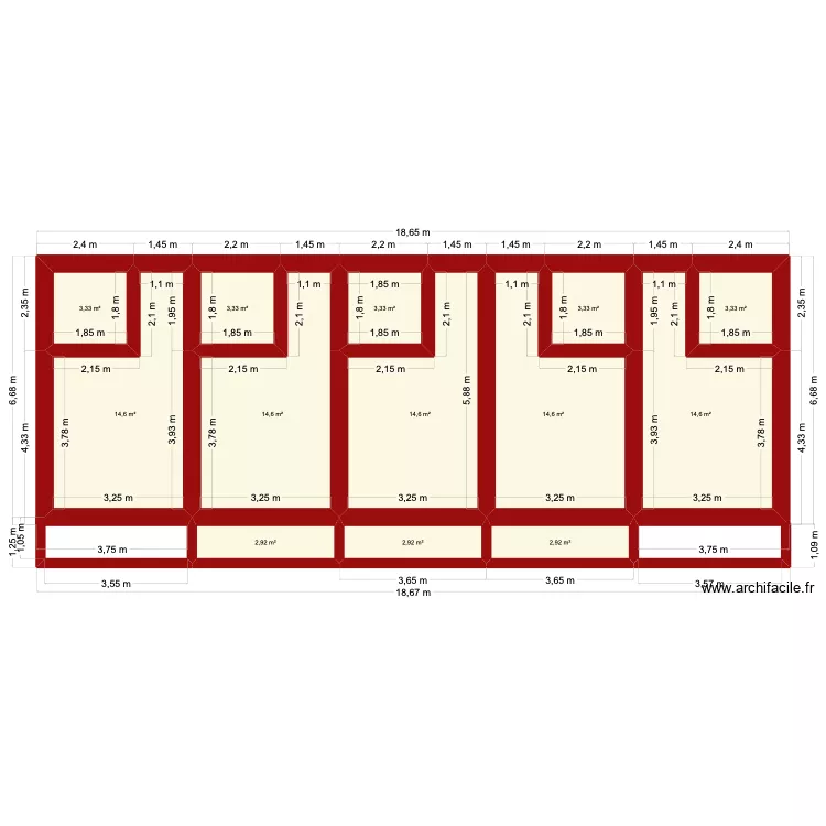 Projet Kpalongo 4_Fondation2. Plan de 38 et 301 m² Projet Kpalongo 4_Fondation2. Plan de 38 et 301 m²