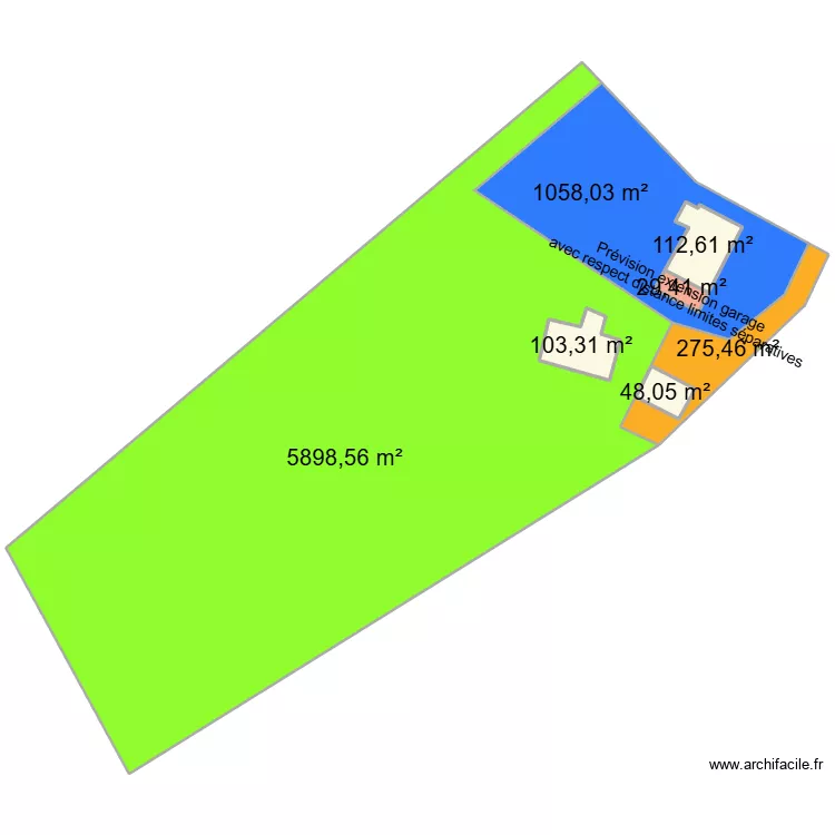 Donges - La Chevalerie V2. Plan de 7 et 7854 m² Donges - La Chevalerie V2. Plan de 7 et 7854 m²