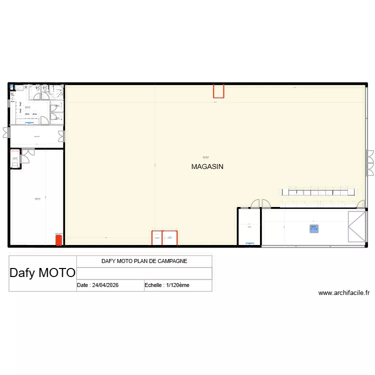 DAFY MOTO PLAN DE CAMPAGNE AMENAGEMENT. Plan de 31 et 1514 m² DAFY MOTO PLAN DE CAMPAGNE AMENAGEMENT. Plan de 31 et 1514 m²