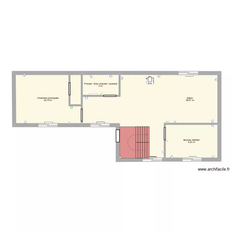 Levage Maison 2026-1. Plan de 4 pièces et 69 m² Levage Maison 2026-1. Plan de 4 pièces et 69 m²