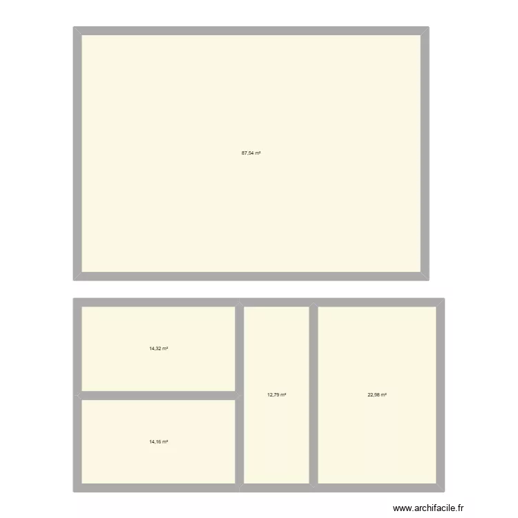 COLLIN Loren. Plan de 5 pièces et 152 m²