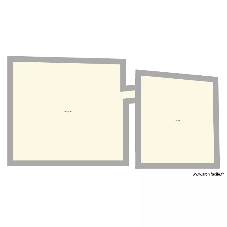 rdc Marsanne. Plan de 2  et 168 m²