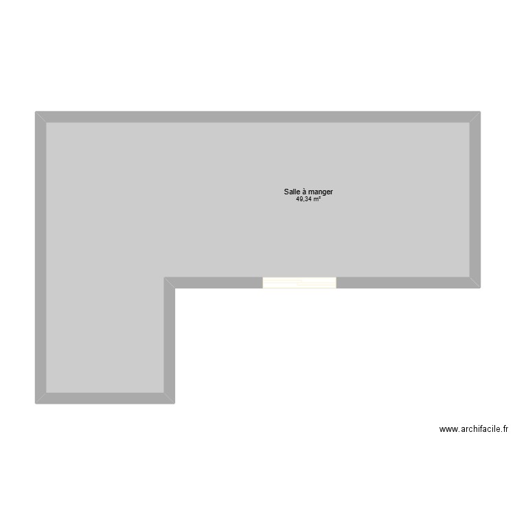 VERO. Plan de 1 pièce et 49 m2