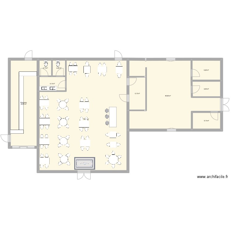 ingenierie pop up. Plan de 10 pièces et 203 m2