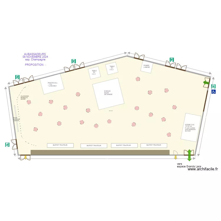 espace champagne AUBASSADEURS 08 11 2024 . Plan de 