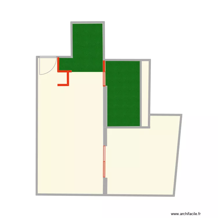 ROBIN FAUX PLAFOND. Plan de 1  et 37 m²