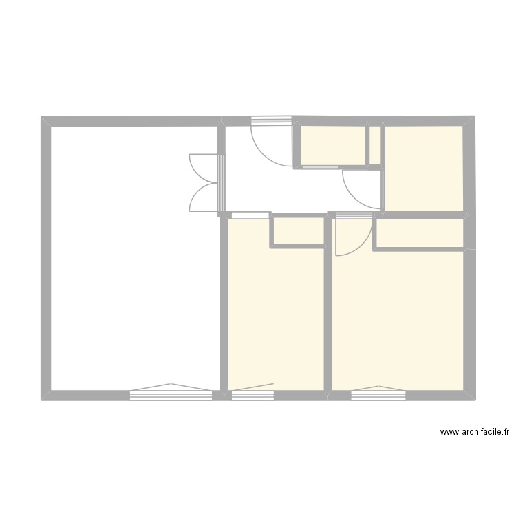 Gaillard. Plan de 9 pièces et 49 m2