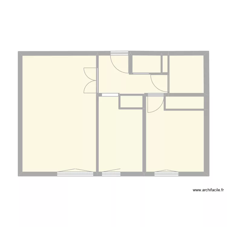 Gaillard. Plan de 9  et 49 m²
