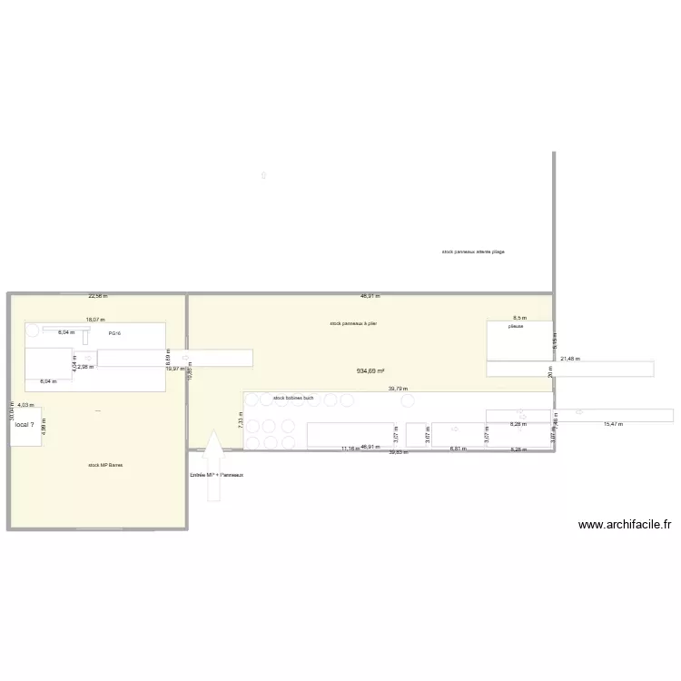 wagdi v3. Plan de 2 Pièces et 1612 m²