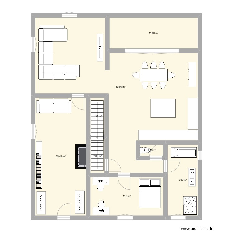 maison douvres apres modif. Plan de 0 pièce et 0 m2