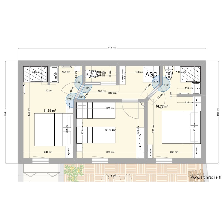 Mas à rénover Maussane. Plan de 9 pièces et 167 m2