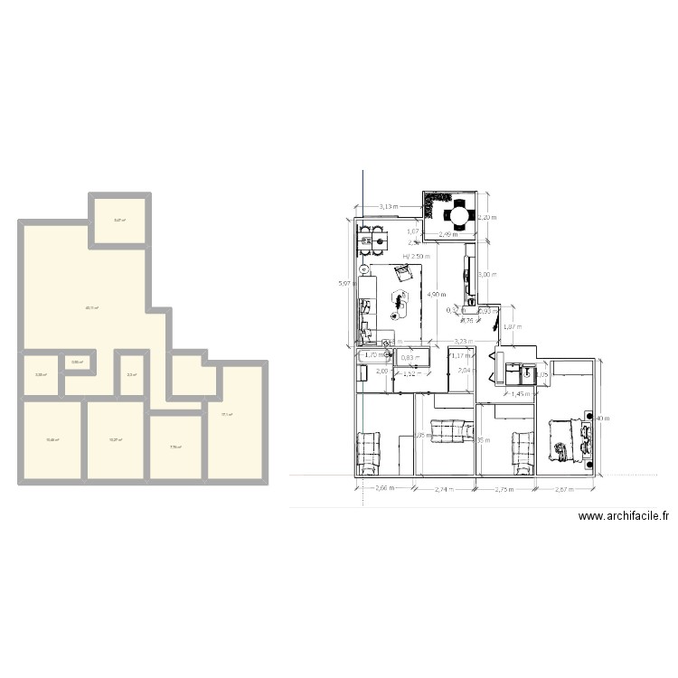 App. Plan de 0 pièce et 0 m2