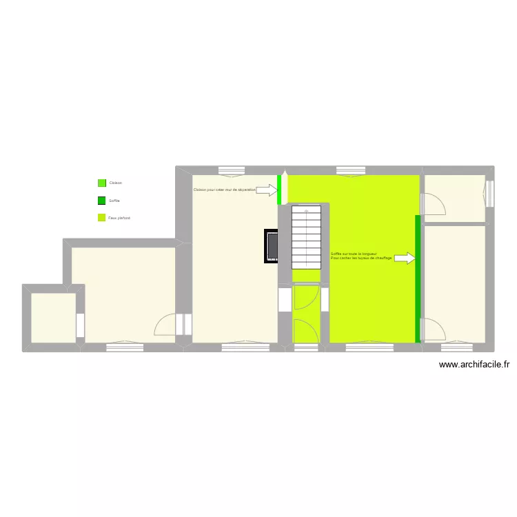 Valencogne - Pl&acirc;trerie. Plan de 