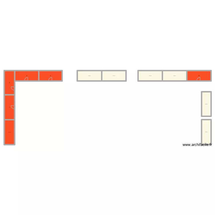 Club James. Plan de 12  et 164 m²