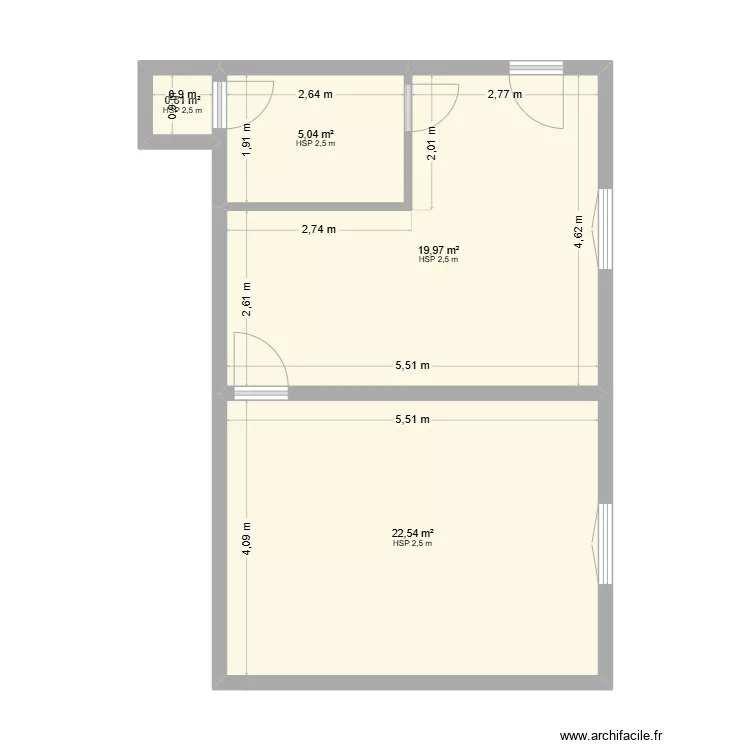 Apt commerce. Plan de 