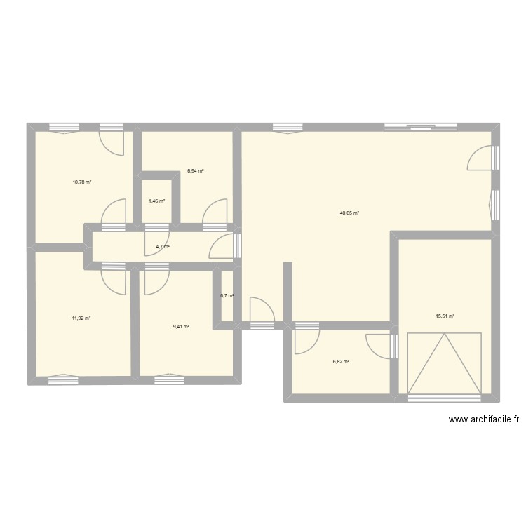 Maison 2. Plan de 10 pièces et 109 m2