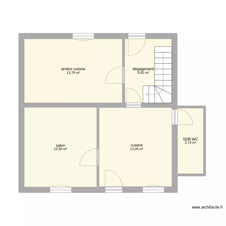 erquy rdc avant travaux. Plan de 