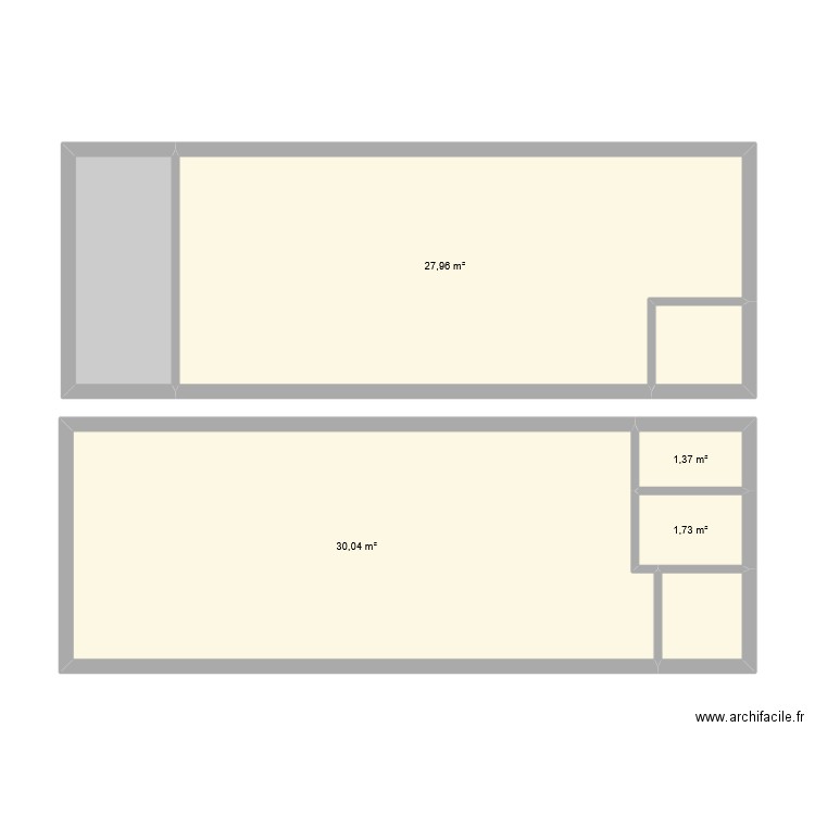 RENAUD nicolas. Plan de 7 pièces et 70 m2