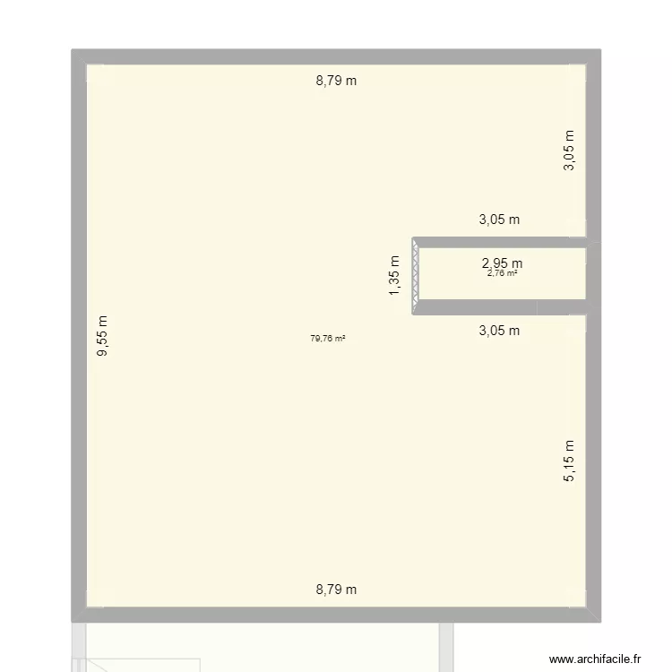 Barante complet. Plan de 14  et 181 m²