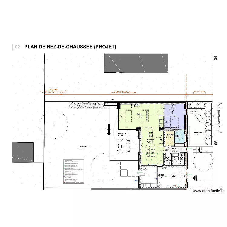 Plan chevalier. Plan de 