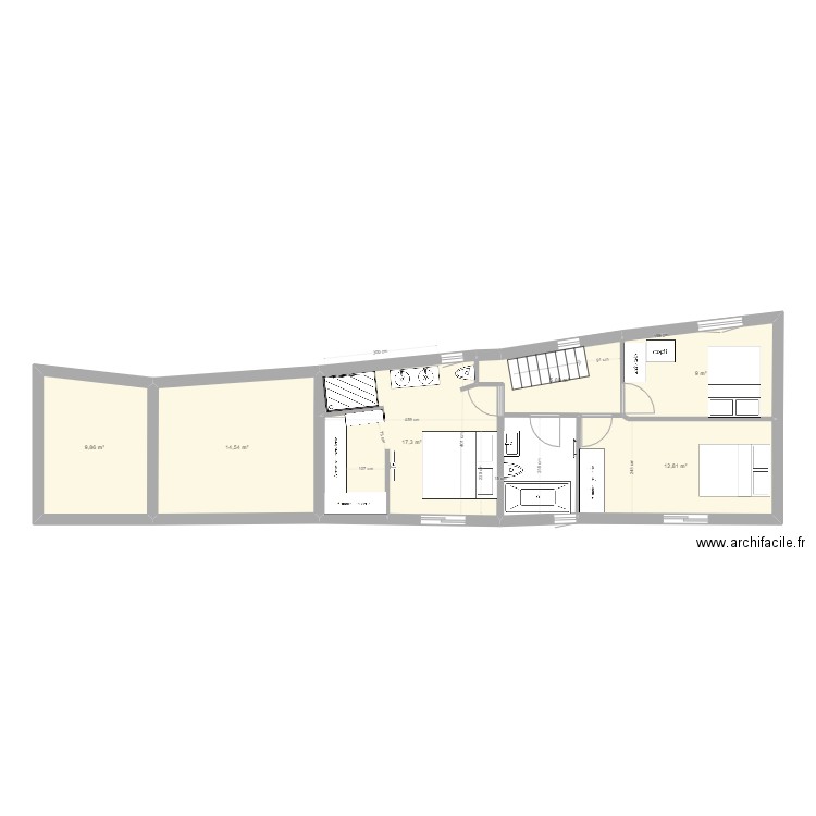 Plan Mas R+1 v2. Plan de 0 pièce et 0 m2