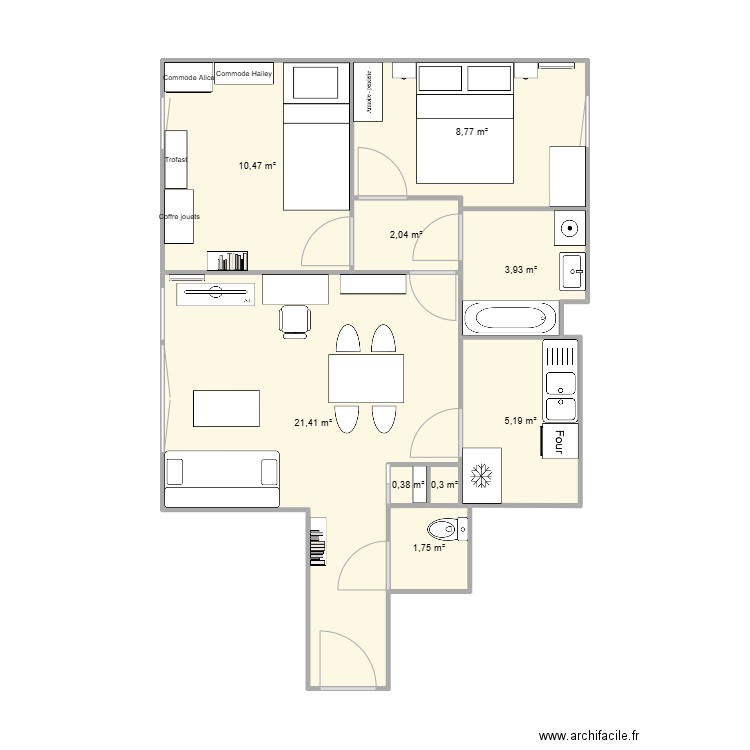 Appartementmeubé. Plan de 0 pièce et 0 m2