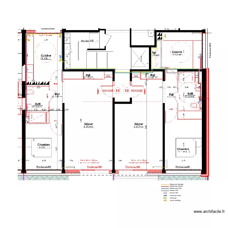 CVC T2 RDC. Plan de CVC T2 RDC. Plan de