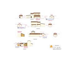 Plan façade après projet - piscine