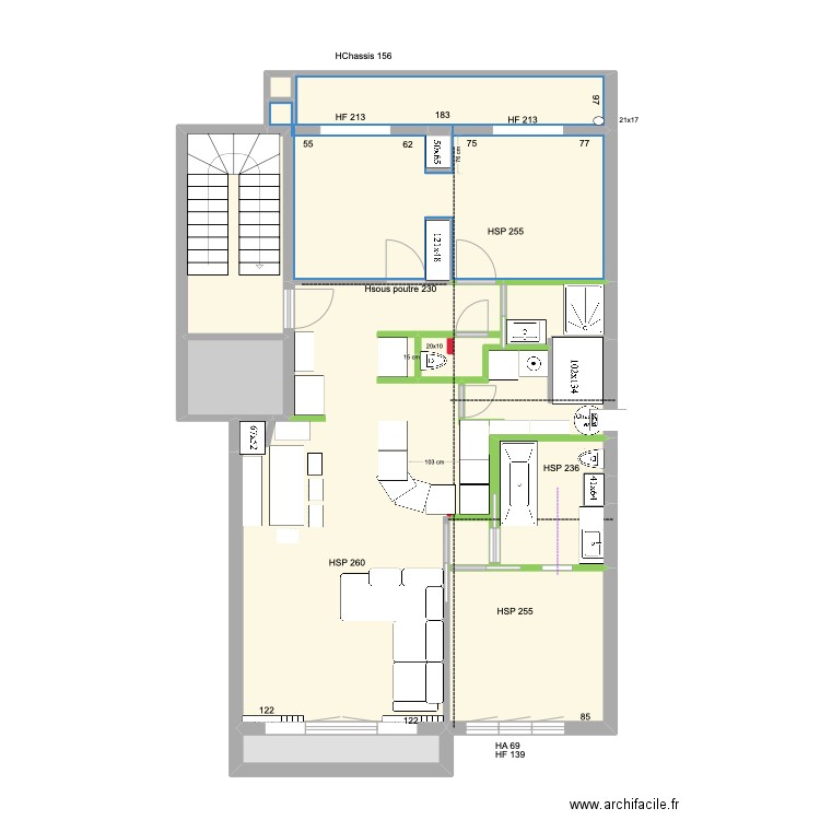 Meerlaan Fred 1. Plan de 14 pièces et 92 m2